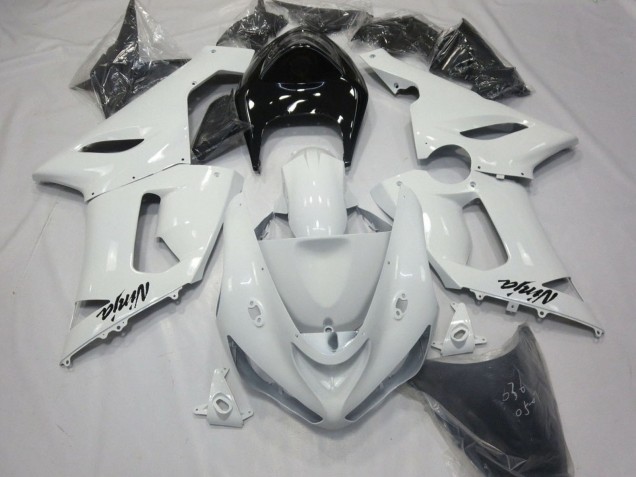 Acquista Carena Moto Kawasaki ZX6R 2005-2006 - Bianco Nero