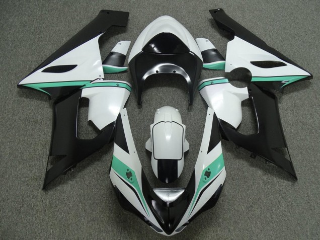 Acquista Carena Moto Kawasaki ZX6R 2005-2006 - Bianco Nero Verde