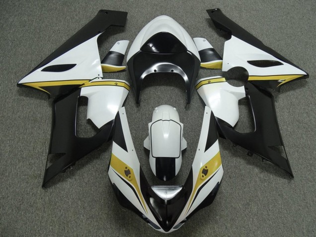Acquista Carena Moto Kawasaki ZX6R 2005-2006 - Bianco Nero Giallo