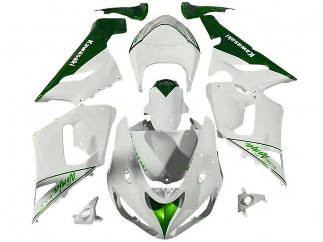 Acquista Carena Moto Kawasaki ZX6R 2005-2006 - Bianco Verde