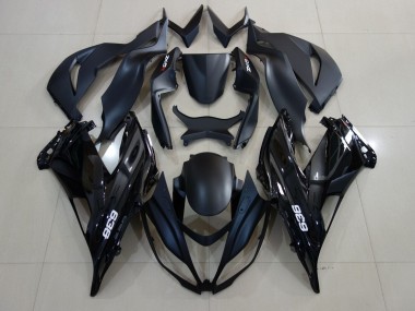 Acquista Carena Moto Kawasaki ZX6R 2007-2008 - Nero Opaco Nero Lucido Bianco