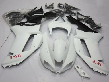 Acquista Carena Moto Kawasaki ZX6R 2007-2008 - Bianco Opaco Rosso