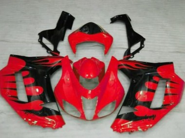 Acquista Carena Moto Kawasaki ZX6R 2007-2008 - Rosso Nero Fiamma