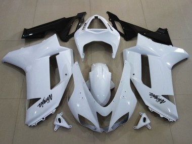 Acquista Carena Moto Kawasaki ZX6R 2007-2008 - Bianco Nero