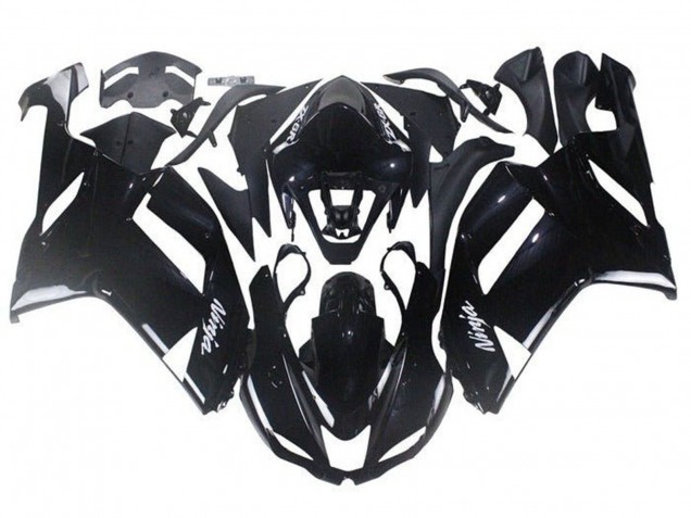 Acquista Carena Moto ABS Kawasaki ZX6R 2007-2008 - Nero Lucido