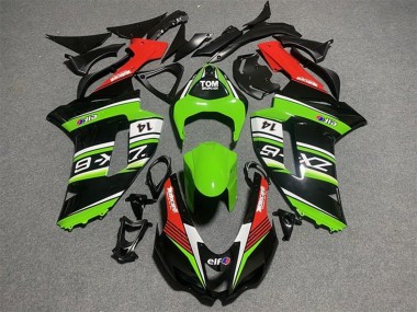 Acquista Carena Moto Kawasaki ZX6R 2007-2008 - Nero Verde Bianco Rosso