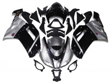 Acquista Carena Moto Kawasaki ZX6R 2007-2008 - Argento Nero Elf