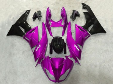 Acquista Carena Moto Kawasaki ZX6R 2009-2012 - Viola Nero Lucido