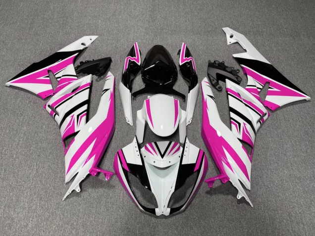 Acquista Carena Moto Kawasaki ZX6R 2009-2012 - Bianco Rosa Nero