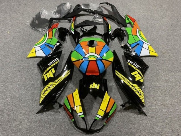 Acquista Carena Moto Kawasaki ZX6R 2009-2012 - Nero Lucido Multicolore