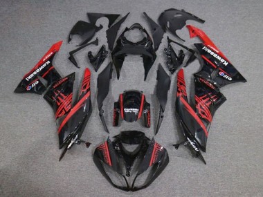 Acquista Carena Moto Kawasaki ZX6R 2009-2012 - Nero Lucido Rosso Mostro