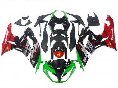 Acquista Carena Moto Kawasaki ZX6R 2009-2012 - Verde Nero Lucido Rosso