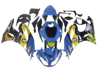 Acquista Carena Moto Kawasaki ZX6R 2009-2012 - Blu Giallo Squalo