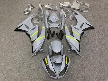Acquista Carena Moto Kawasaki ZX6R 2009-2012 - Grigio Giallo Banda