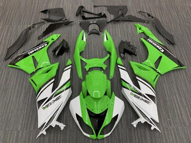 Acquista Carena Moto Kawasaki ZX6R 2009-2012 - Verde Bianco Nero Banda