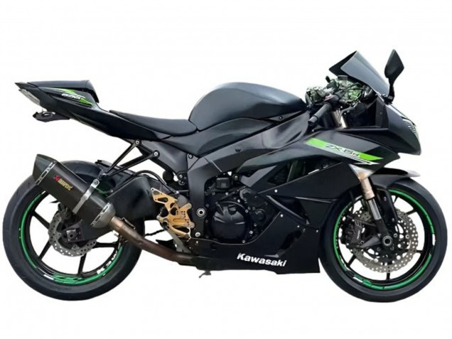 Acquista Carena Moto Kawasaki ZX6R 2009-2012 - Nero Opaco Verde