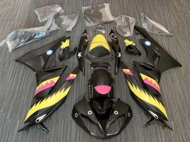 Acquista Carena Moto Kawasaki ZX6R 2009-2012 - Giallo Rosa Nero Opaco Squalo