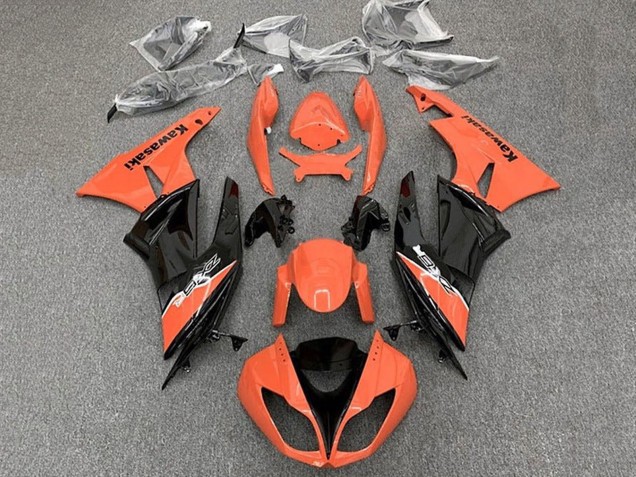 Acquista Carena Moto Kawasaki ZX6R 2009-2012 - Arancia Nero Lucido