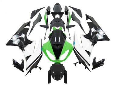 Acquista Carena Moto Kawasaki ZX6R 2009-2012 - Verde Bianco Nero Lucido