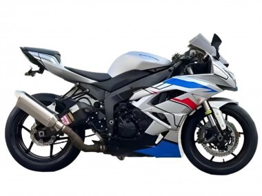 Acquista Carena Moto Kawasaki ZX6R 2009-2012 - Bianco Blu Rosso Nero