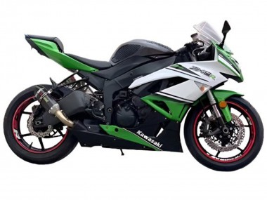 Acquista Carena Moto Kawasaki ZX6R 2009-2012 - Bianco Verde Nero