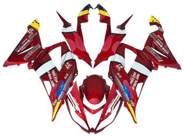 Acquista Carena Moto Kawasaki ZX6R 2013-2018 - Rosso Giallo Bianco Blu