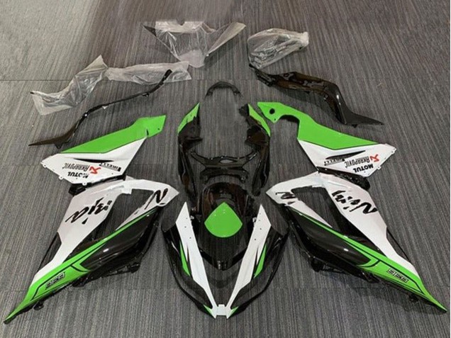 Acquista Carena Moto Kawasaki ZX6R 2013-2018 - Verde Bianco Nero