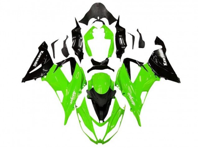 Acquista Kit Carena Moto Kawasaki ZX6R 2013-2018 - Verde Nero Lucido