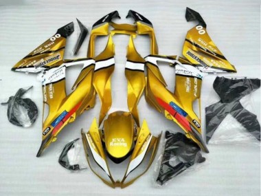 Acquista Carena Moto Kawasaki ZX6R 2013-2018 - Oro Bianco Nero