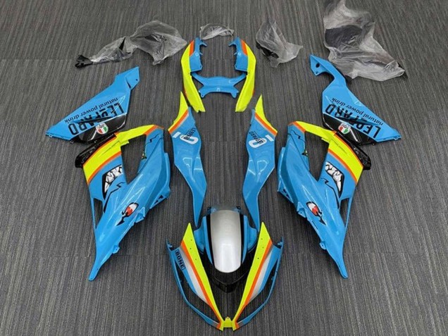 Acquista Carena Moto Kawasaki ZX6R 2013-2018 - Azzurro Chiaro Giallo Arancia Nero Argento