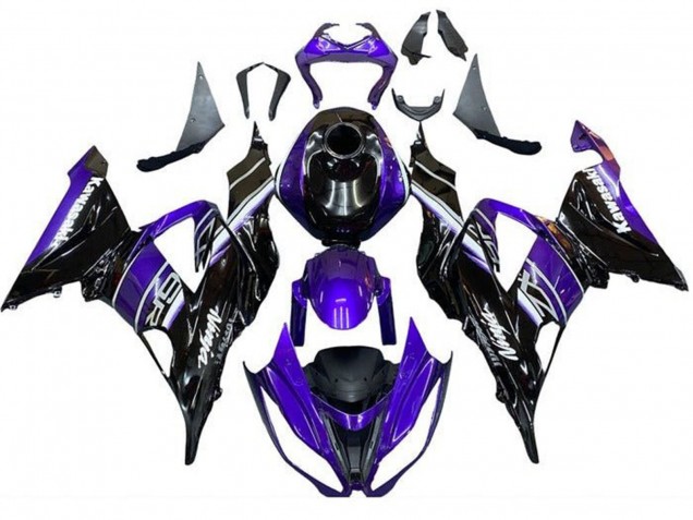Acquista Carena Moto Kawasaki ZX6R 2013-2018 - Blu Nero Lucido
