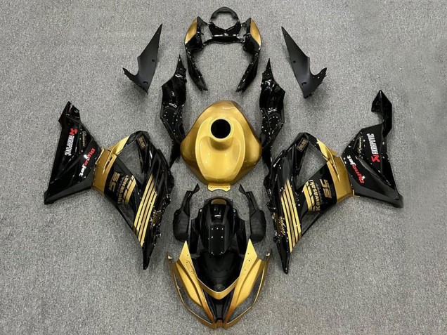 Acquista Carena Moto Kawasaki ZX6R 2013-2018 - Oro Nero Lucido