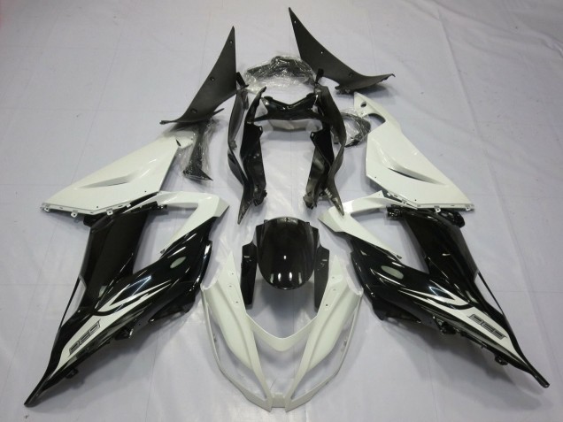 Acquista Carena Moto Kawasaki ZX6R 2013-2018 - Bianco Perla Nero Lucido