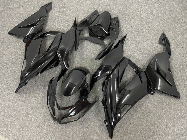Acquista Kit Carena Moto ABS Kawasaki ZX6R 2013-2018 - Nero Lucido Nero Opaco