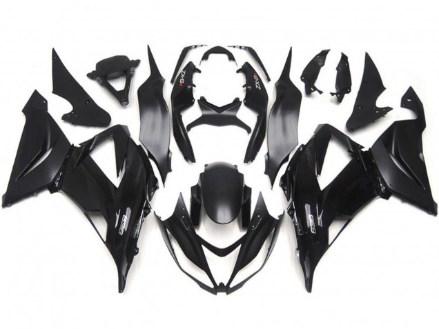 Acquista Kit Carena Moto Kawasaki ZX6R 2013-2018 - Nero Lucido Nero Opaco