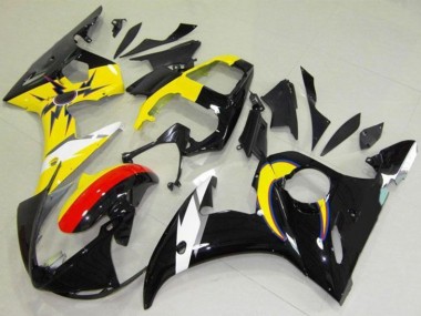 Acquista Carene Moto Yamaha YZF R6 2003-2004 - Giallo Rosso Nero Lucido
