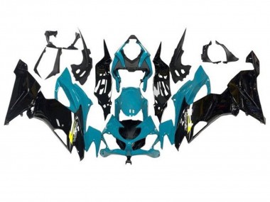 Acquista Carena Moto Kawasaki ZX6R 2019-2022 - Blu Verde Acqua Nero Lucido Giallo