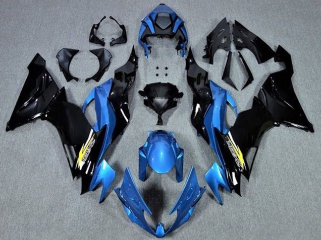 Acquista Carena Moto Kawasaki ZX6R 2019-2022 - Blu Nero Lucido Giallo