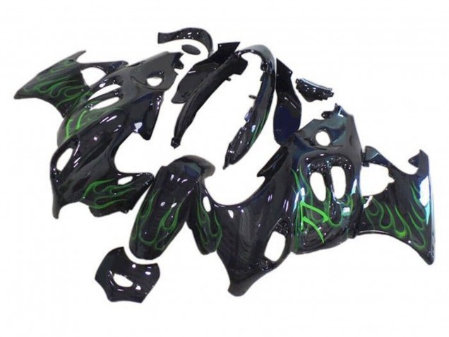 Acquista Carena Moto Suzuki GSX600F/GSX750F 2004-2006 - Nero Lucido Verde Fiamma