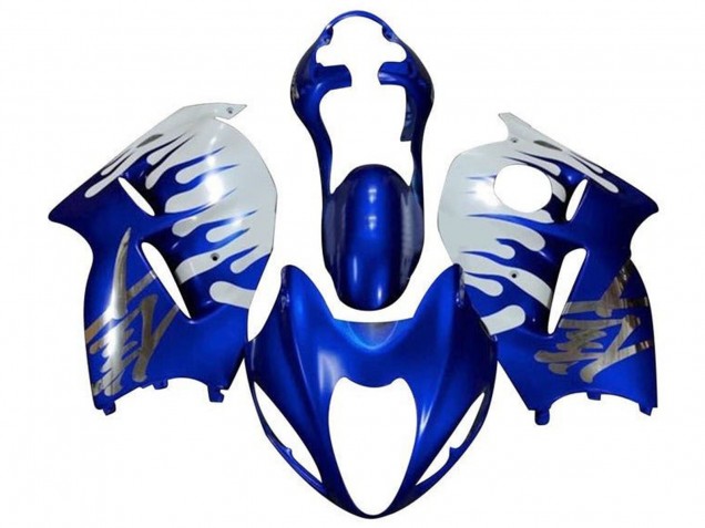 Acquista Carena Moto Suzuki GSXR1000 1996-2007 - Bianco Blu Chrome Fiamma