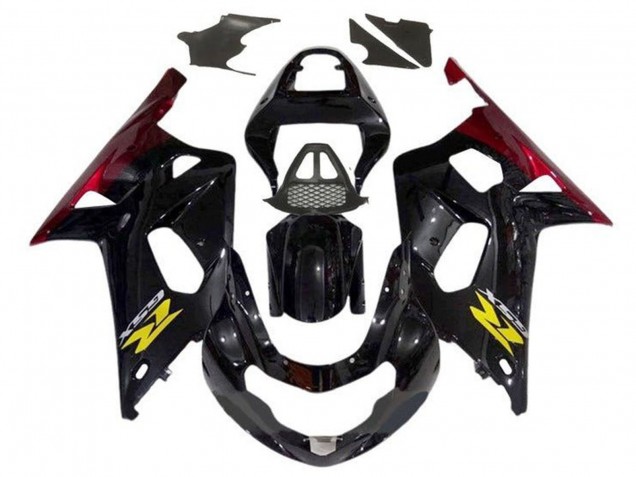 Acquista Carena Moto Suzuki GSXR1000 2000-2002 - Nero Lucido Rosso Giallo
