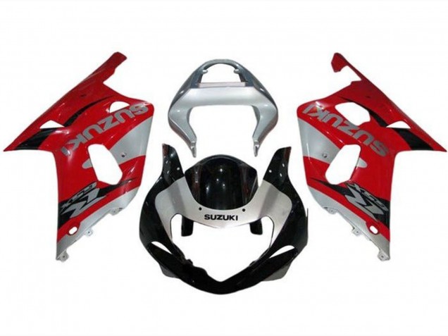 Acquista Carena Moto Suzuki GSXR1000 2000-2002 - Argento Rosso Nero