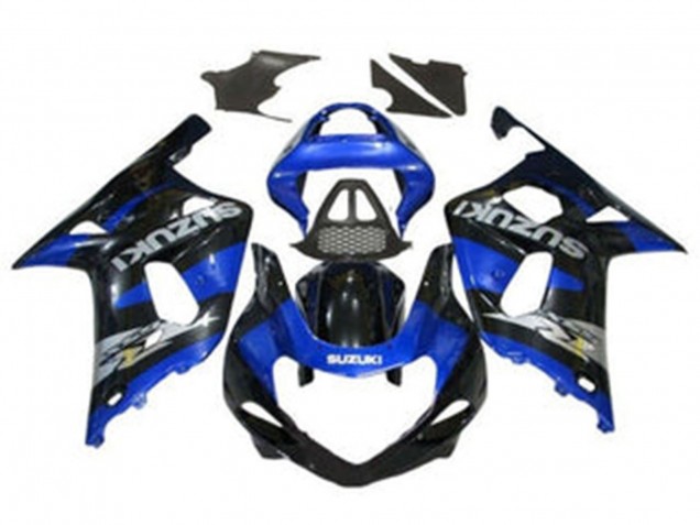 Acquista Carena Moto Suzuki GSXR1000 2000-2002 - Blu Nero Lucido Chrome