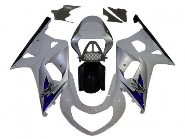 Acquista Carena Moto Suzuki GSXR1000 2000-2002 - Bianco Argento Blu Nero