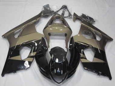 Acquista Carena Moto Suzuki GSXR 1000 2003-2004 - Nero Lucido Taupe Marrone