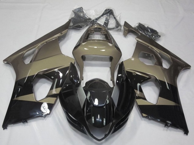 Acquista Carena Moto Suzuki GSXR 1000 2003-2004 - Nero Lucido Taupe Marrone