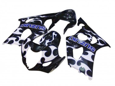 Acquista Carena Moto Suzuki GSXR 1000 2003-2004 - Nero Bianco Blu Tribal
