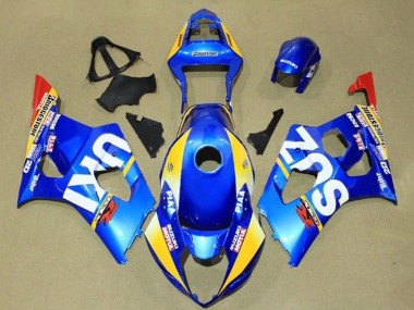 Acquista Carena Moto Suzuki GSXR 1000 2003-2004 - Blu Giallo Rosso Bianco Motul