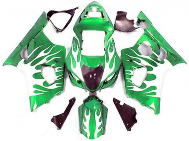 Acquista Carena Moto Suzuki GSXR 1000 2003-2004 - Verde Bianco Fiamma