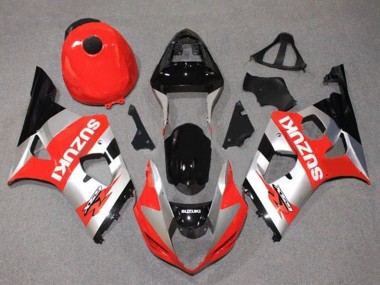 Acquista Carena Moto Suzuki GSXR 1000 2003-2004 - Rosso Argento Nero
